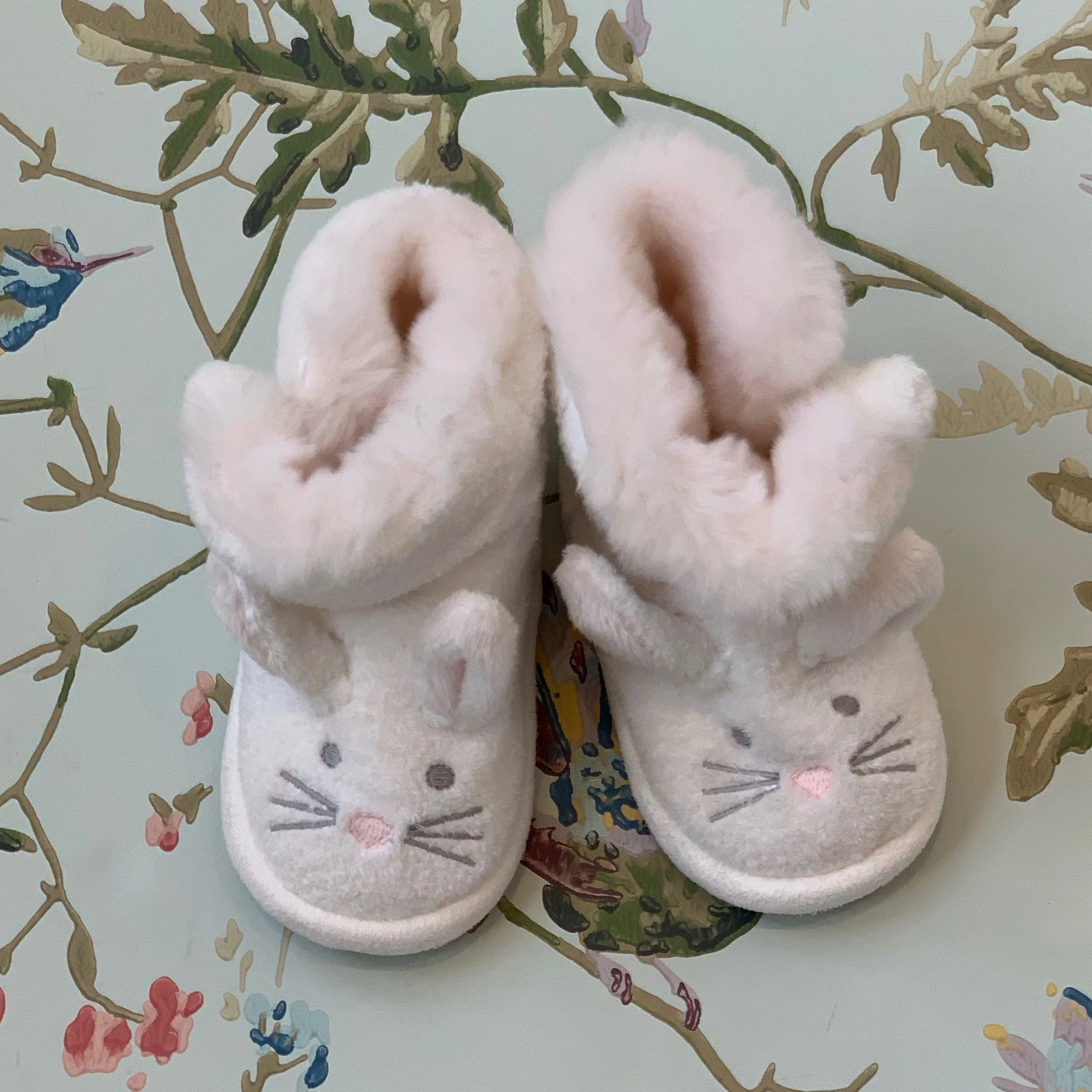 White Company Baby Booties: Faux Fur, 6-12 Months