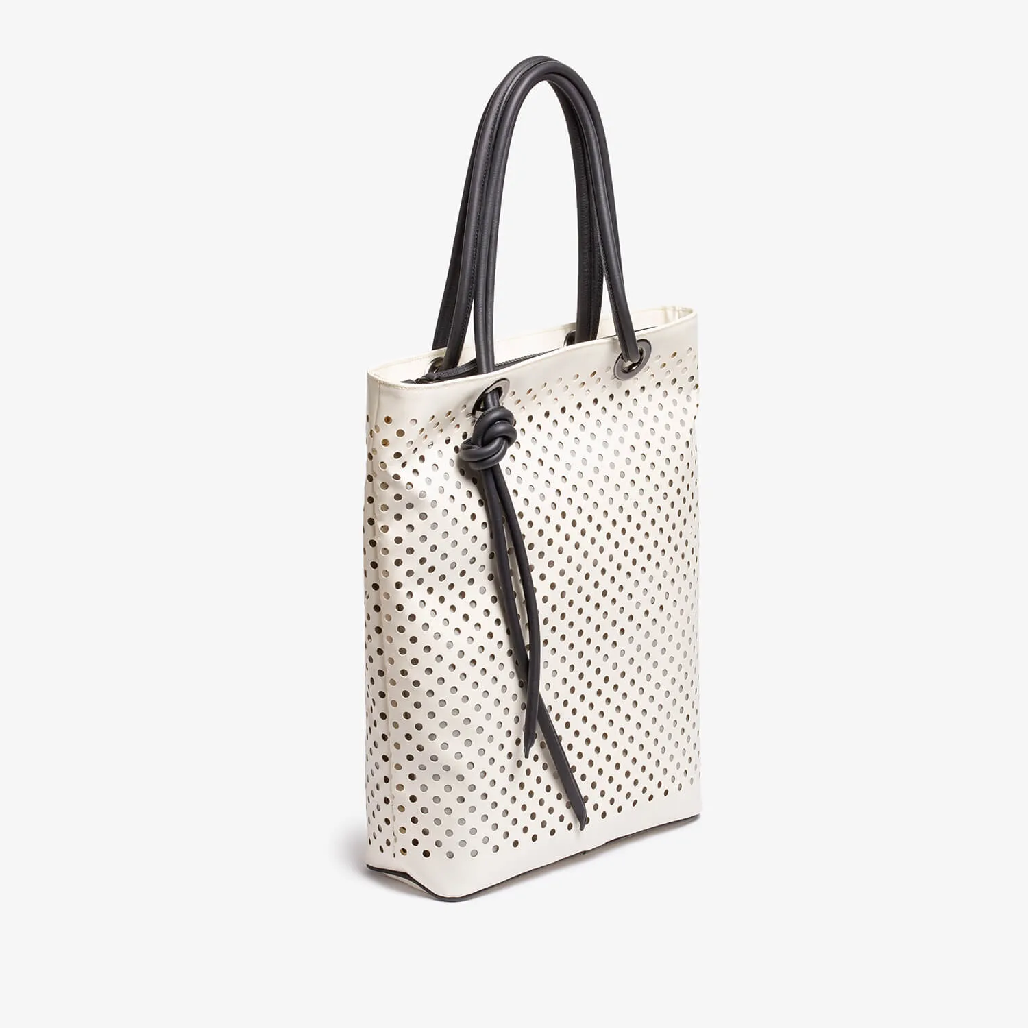 White pvc Lola shopping bag