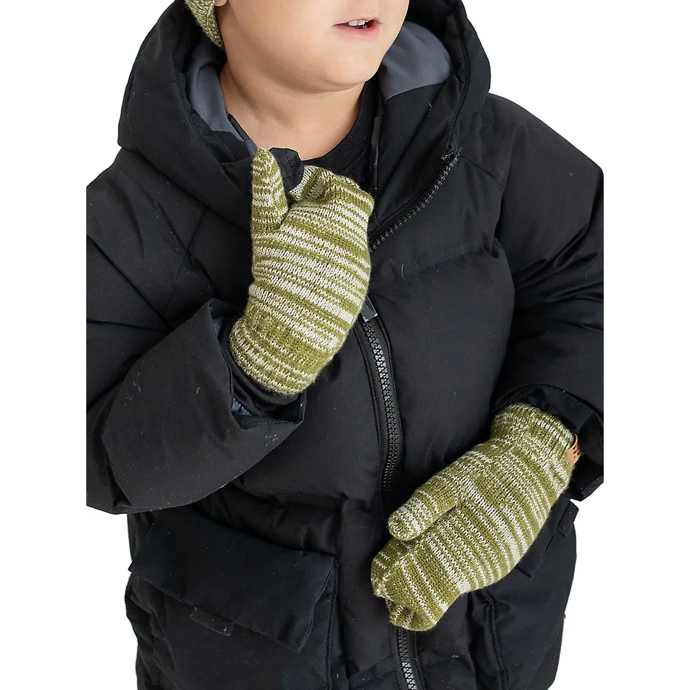 Winterproof Little Boy's Knit Mittens