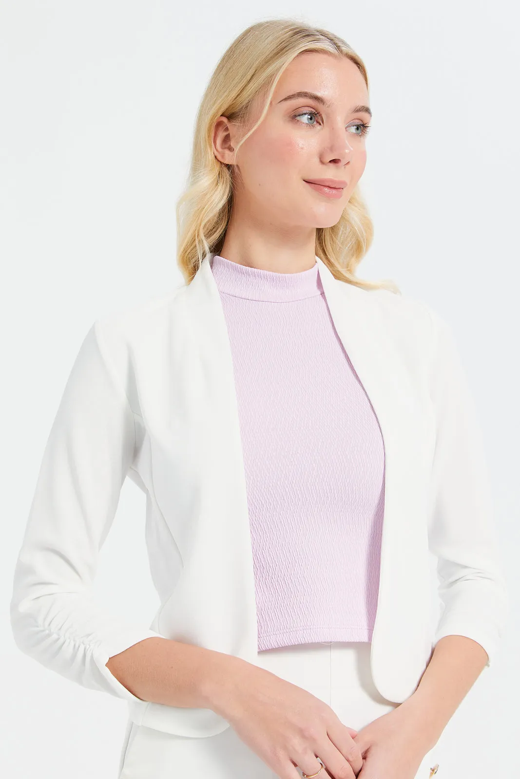 Women Ivory Casual Jacket