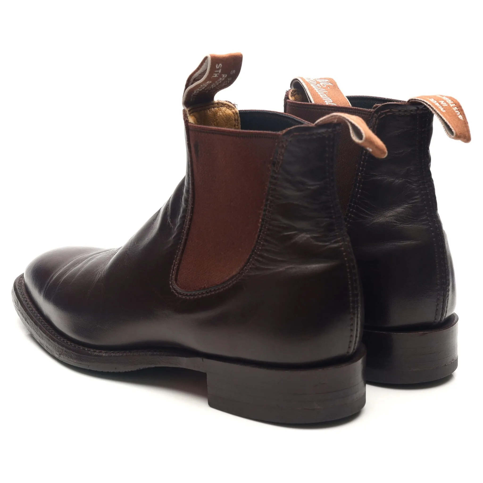 Women's 'Comfort Macquarie' Dark Brown Leather Chelsea Boots UK 4 G