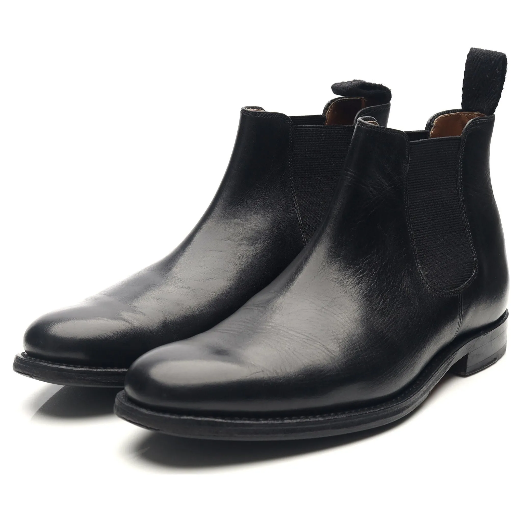 Women's 'Grace' Black Leather Chelsea Boots UK 6