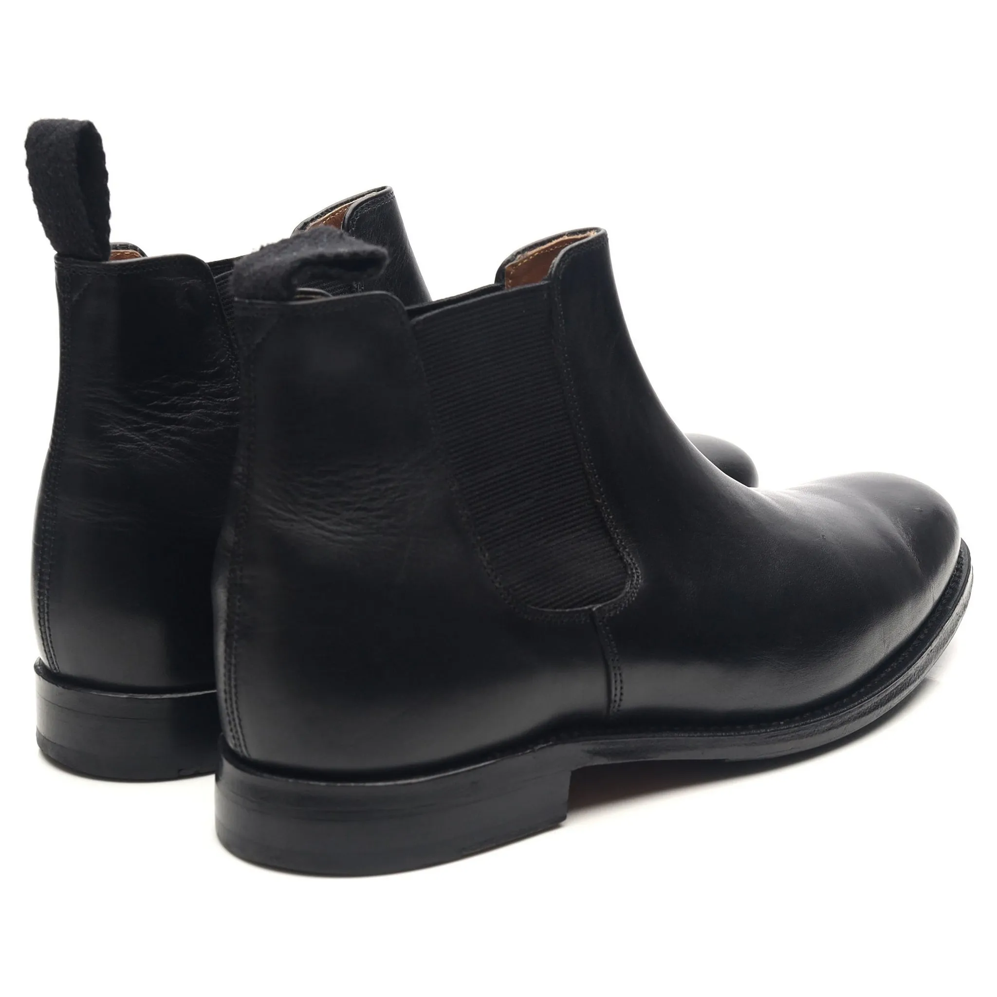 Women's 'Grace' Black Leather Chelsea Boots UK 6