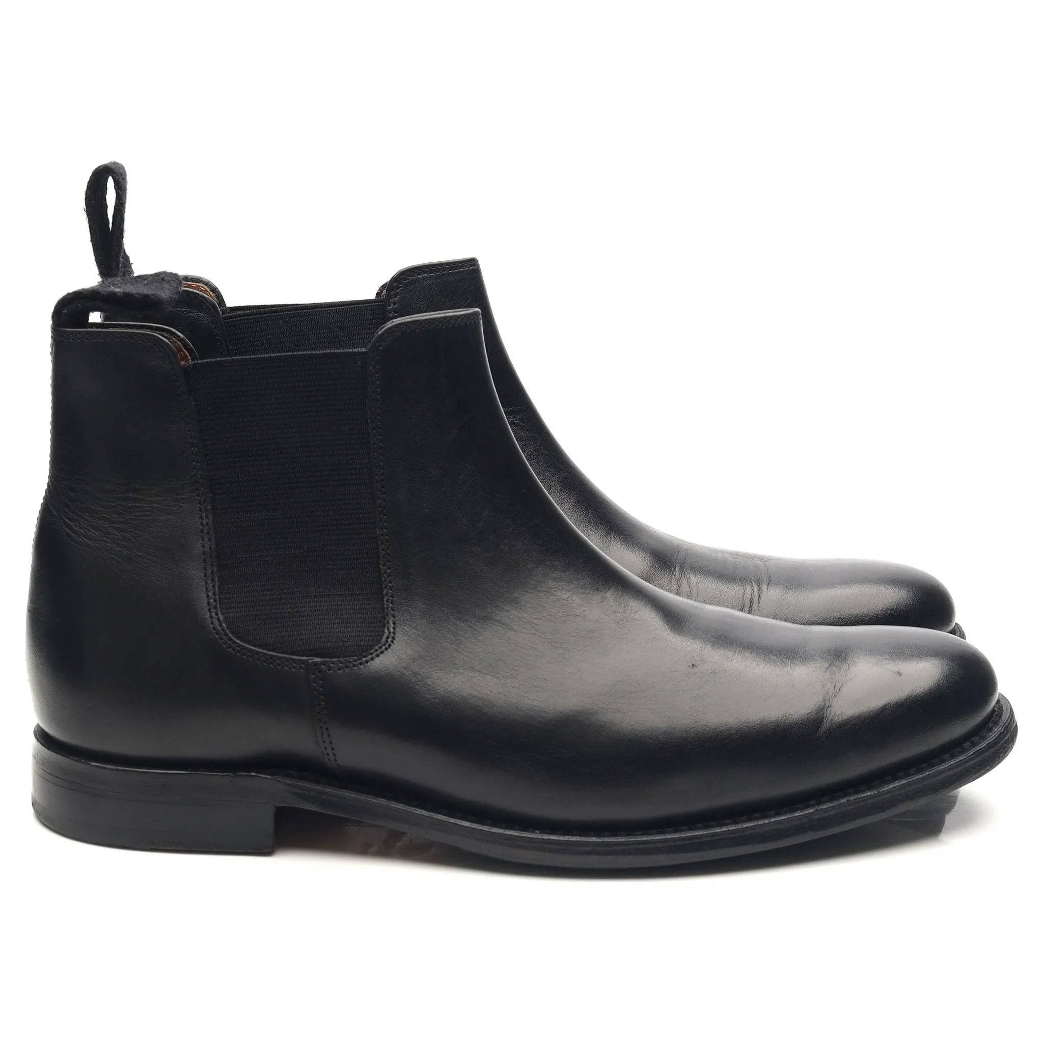 Women's 'Grace' Black Leather Chelsea Boots UK 6