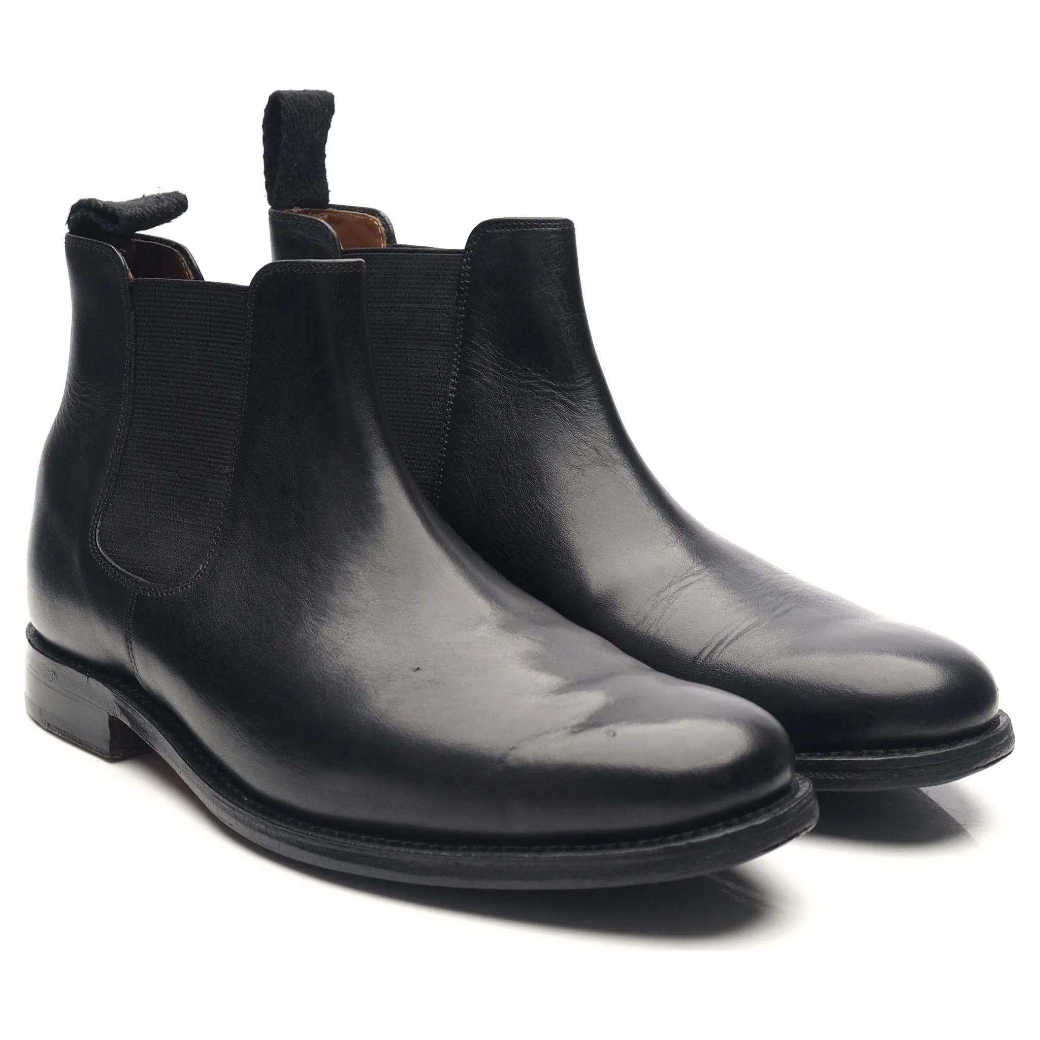 Women's 'Grace' Black Leather Chelsea Boots UK 6