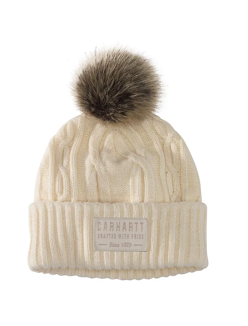 WOMEN'S KNIT POM-POM BEANIE 105464