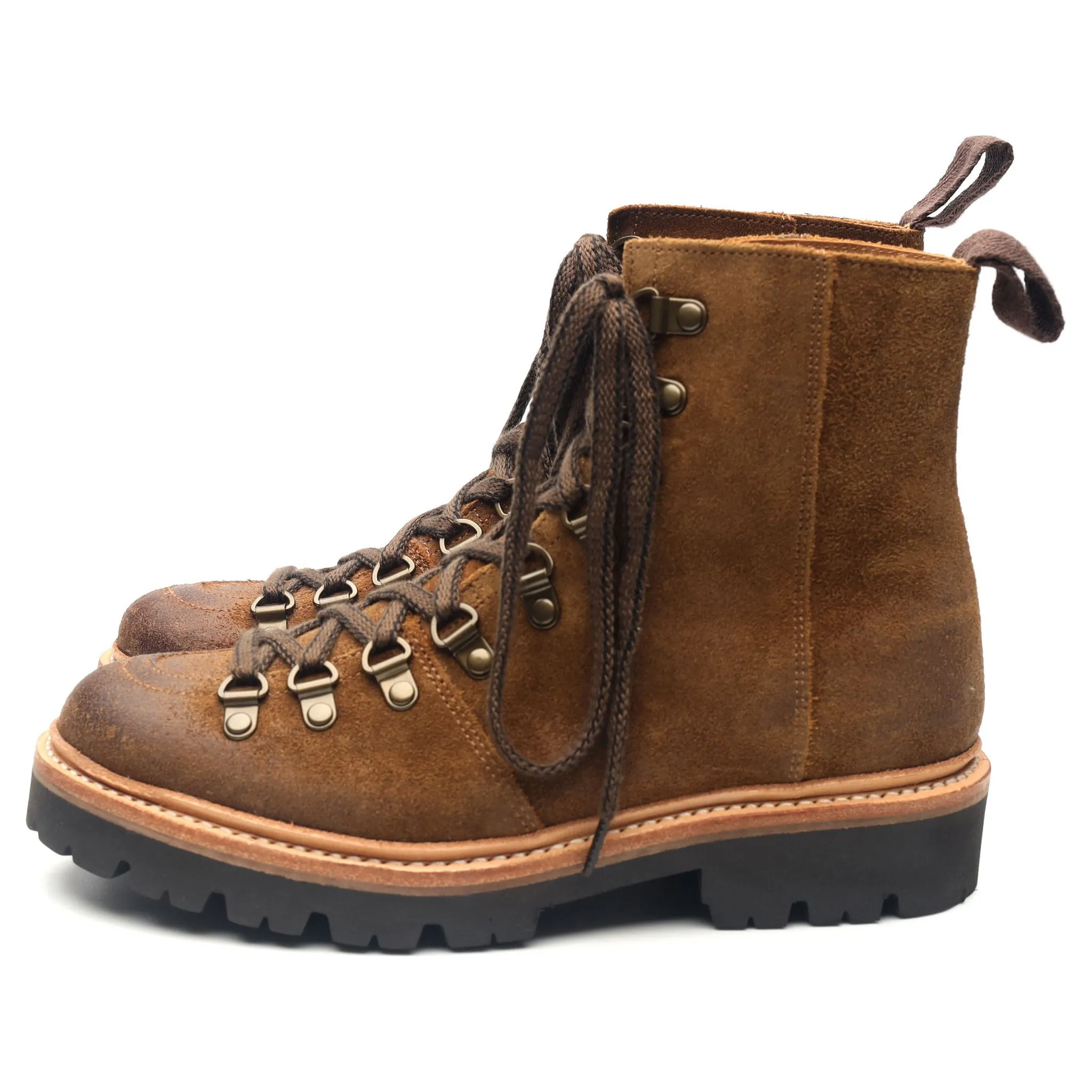 Women's 'Nanette' Brown Suede Hiker Boots UK 4