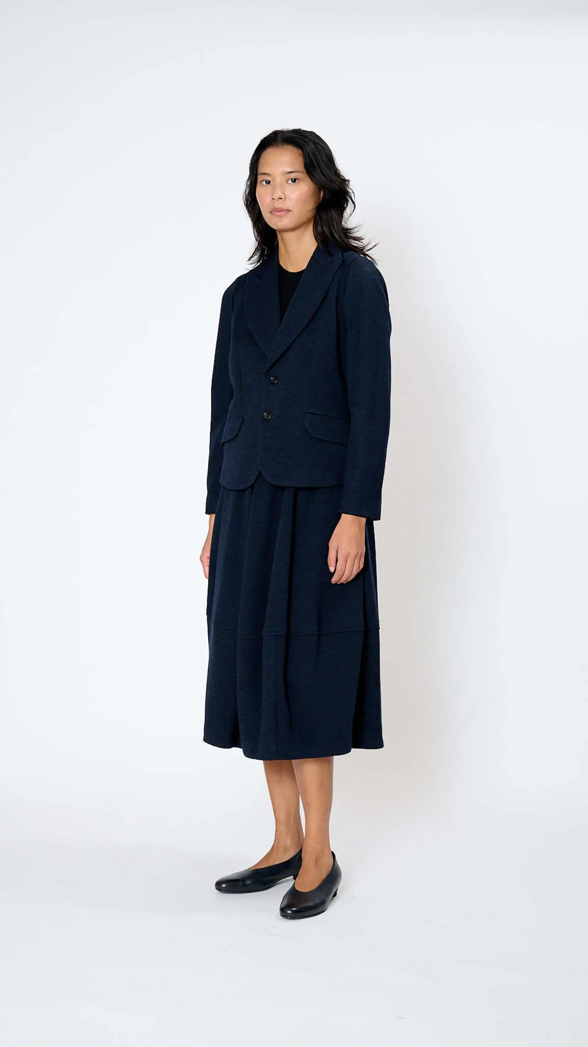 Wool Blazer - Navy