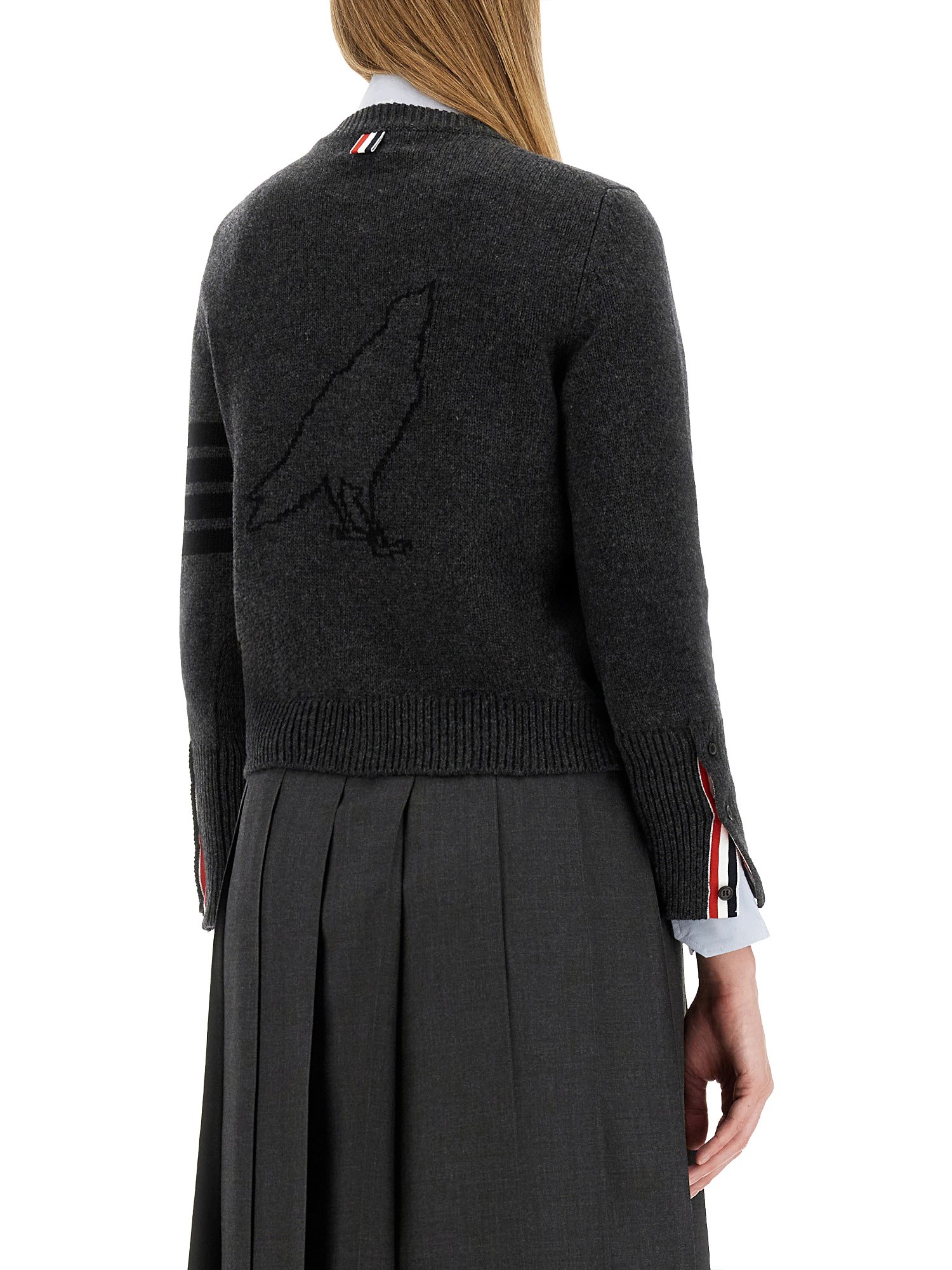 Wool cardigan by Thom Browne.