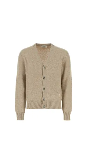 Wool Cashmere Beige Cardigan