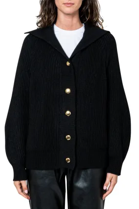 Wool fitted cardigan