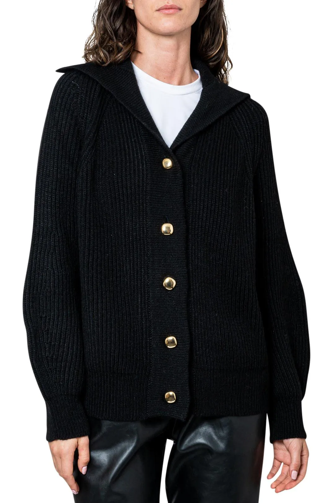 Wool fitted cardigan