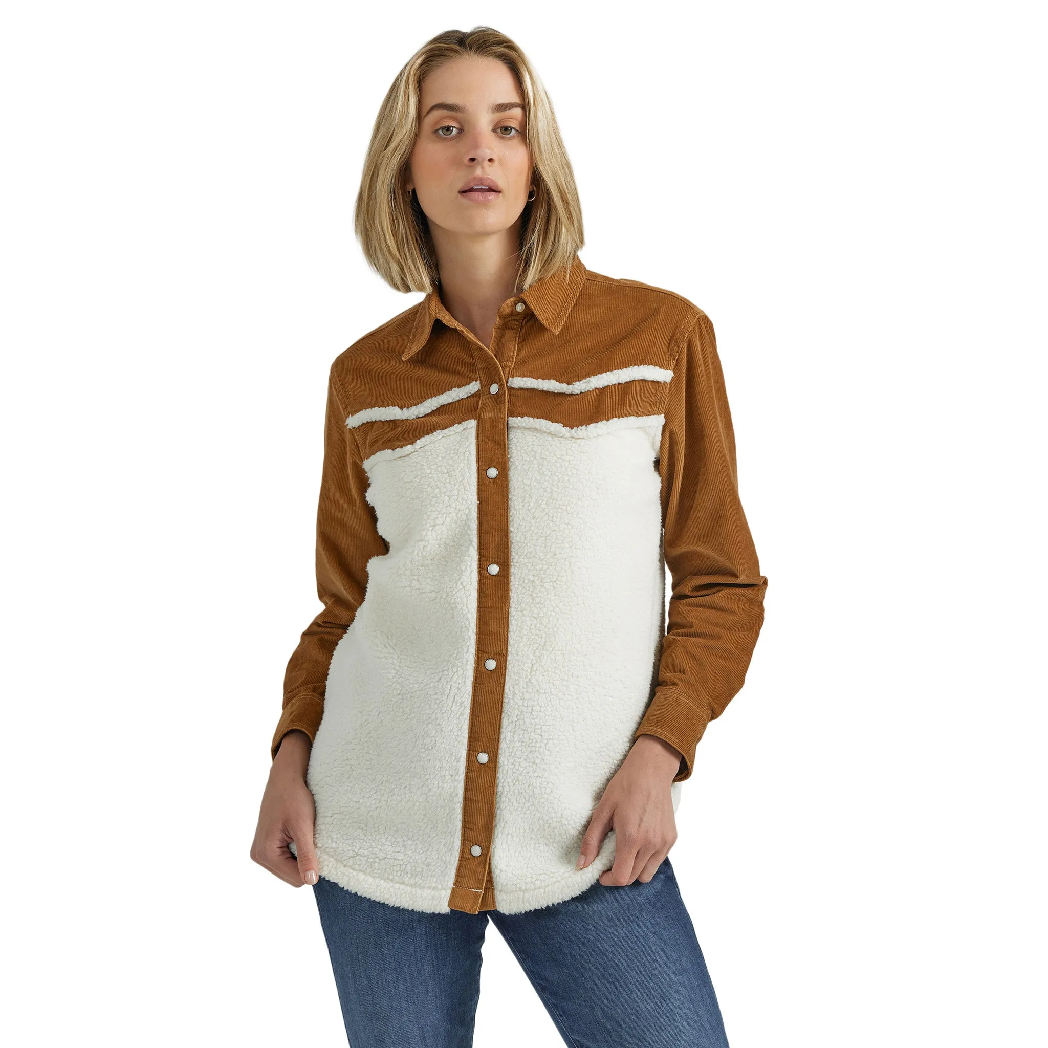 Wrangler Women's Sherpa Corduroy Shirt