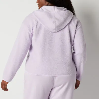 Xersion Womens Sherpa Pullover Hoodie Plus