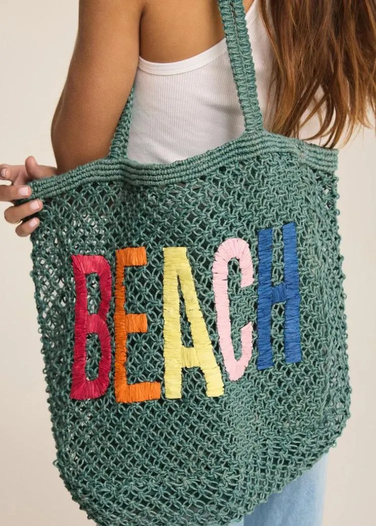 Z Supply Summer Tote Bag- Cabana Teal