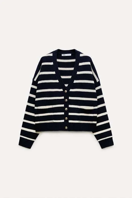 ZARA | Pocket Cardigan Made of 100% Wool