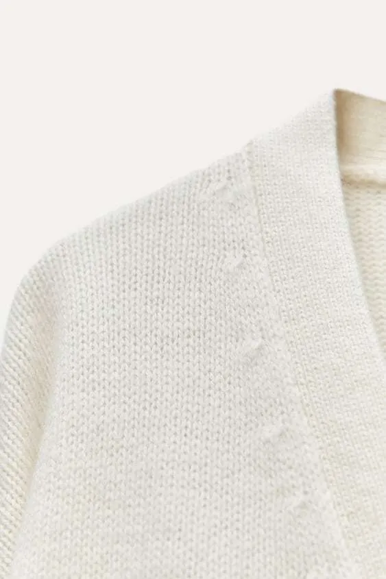 ZARA | Pocket Cardigan Made of 100% Wool