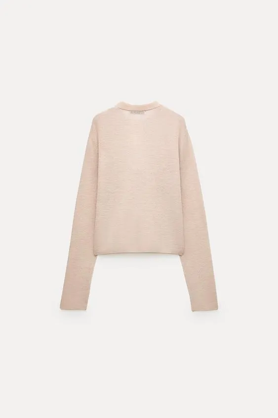 ZARA Bows Knit Cardigan